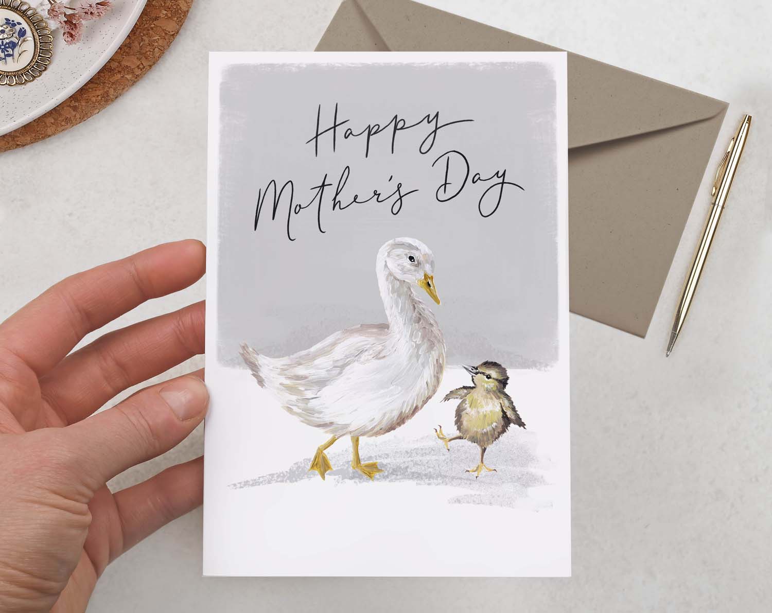 Duckling Happy Mother's Day Card. Greeting & Note Cards designed by Making Meadows