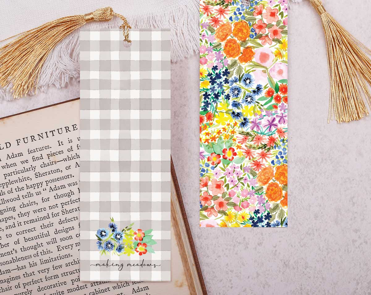 Floral Bookmark With Tassel. Bookmarks designed by Making Meadows