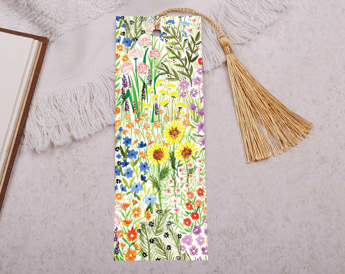 Flower Bookmark With Tassel. Bookmarks designed by Making Meadows