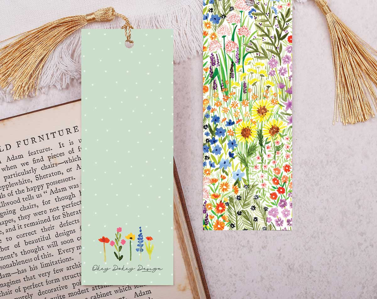 Flower Bookmark With Tassel. Bookmarks designed by Making Meadows