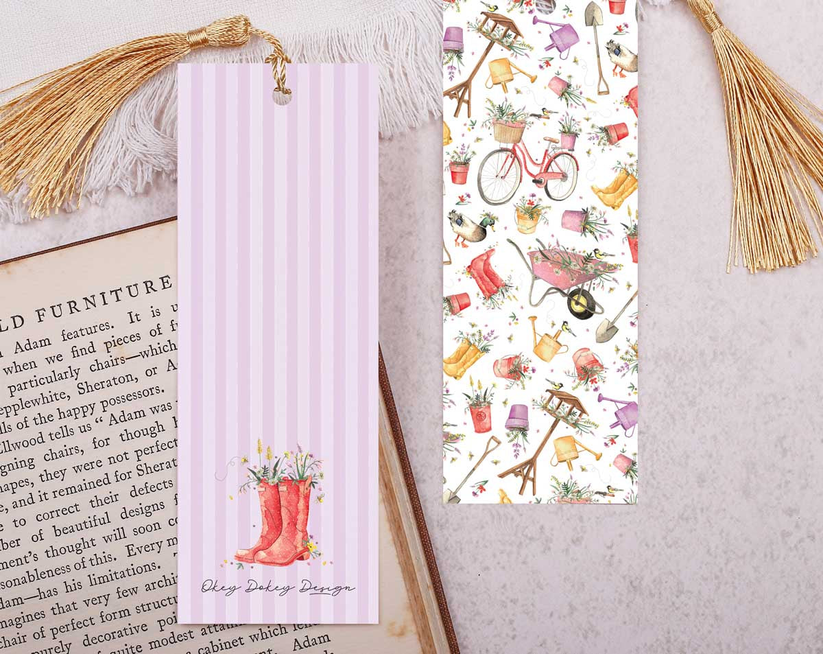 Gardening Bookmark With Tassel. Bookmarks designed by Making Meadows