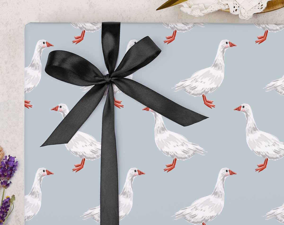 Geese Wrapping Paper. Wrapping Paper designed by Making Meadows