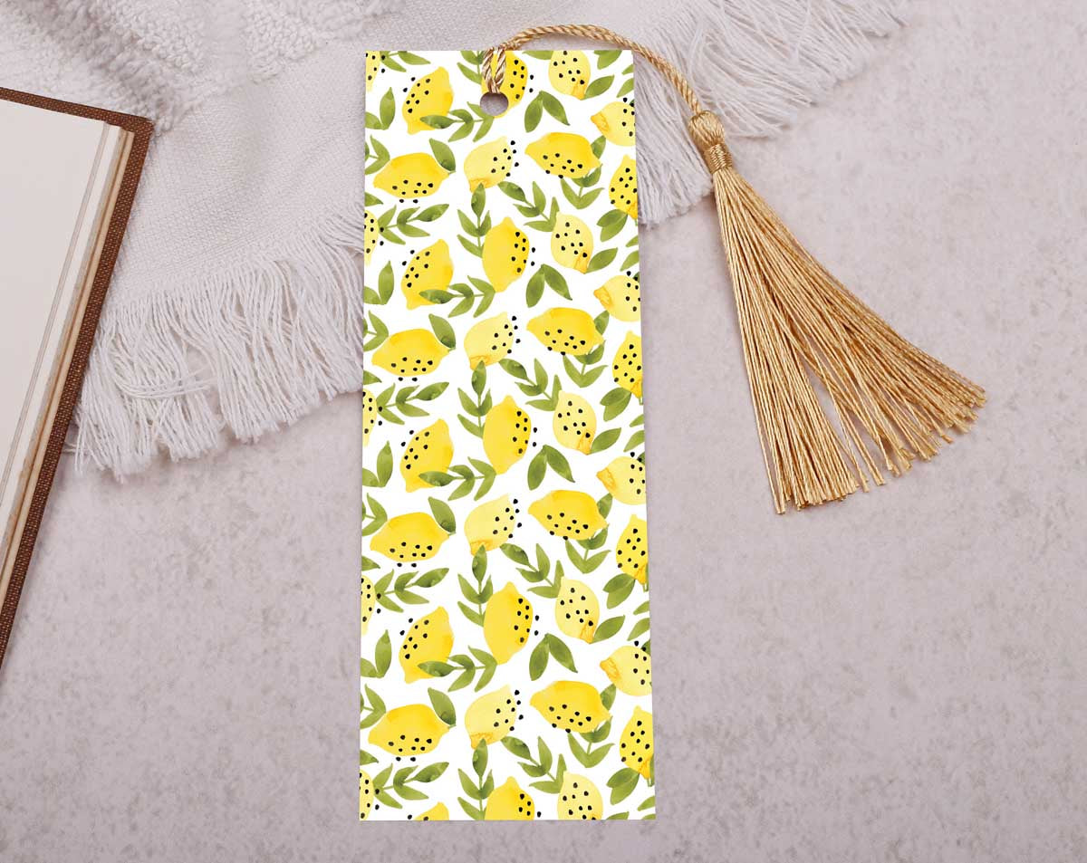 Lemon Bookmark With Tassel. Bookmarks designed by Making Meadows