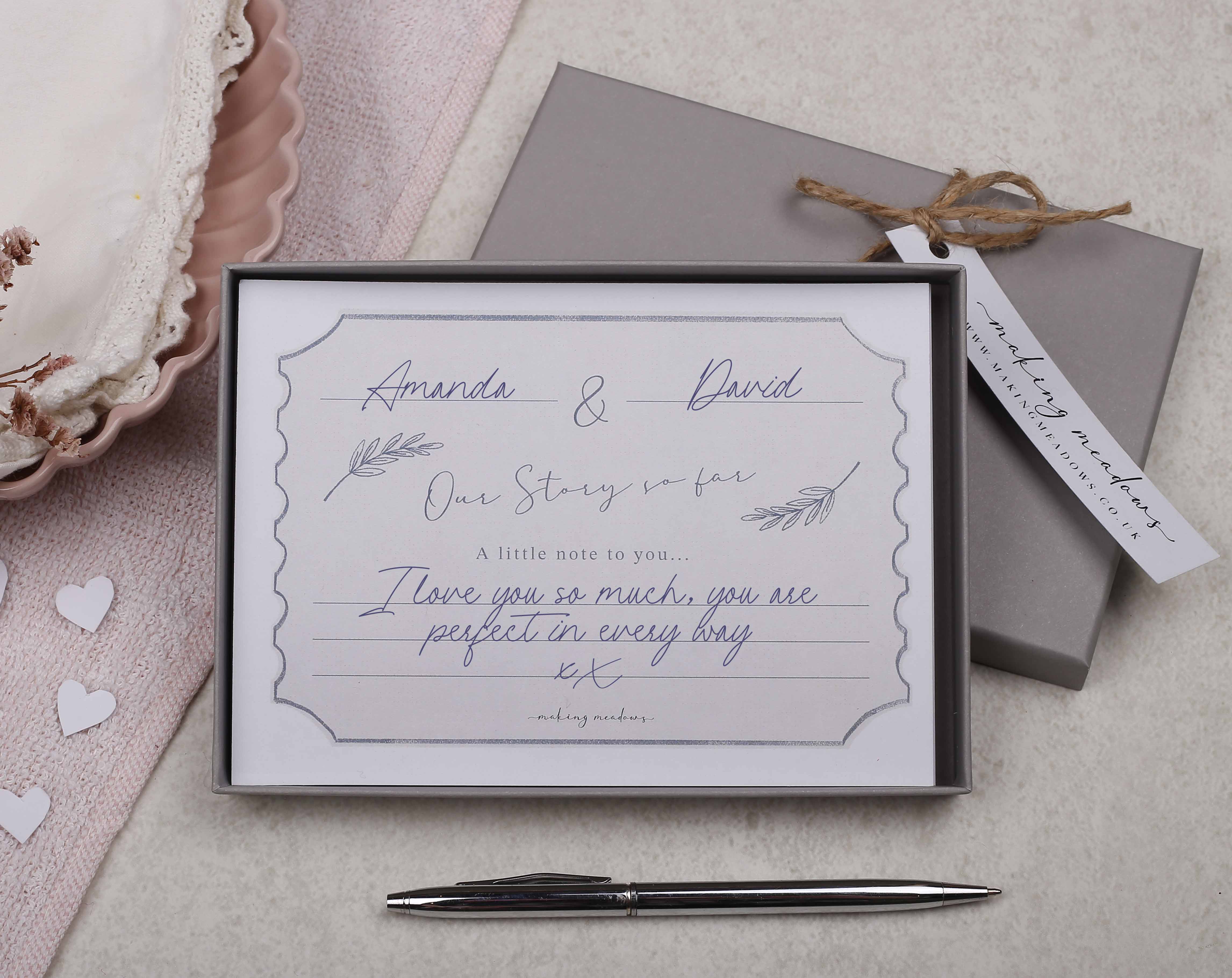 Love Appreciation Cards Gift Box. Stationery designed by Making Meadows