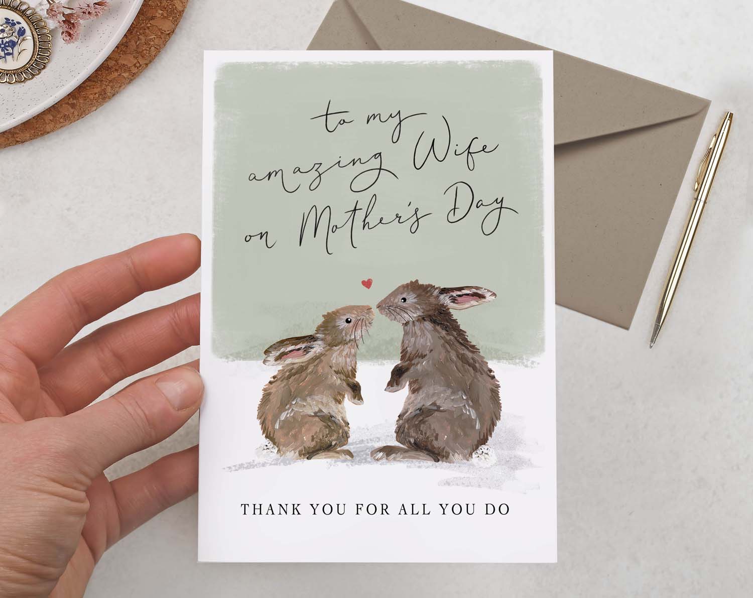My Amazing Wife Happy Mother's Day Card. Greeting & Note Cards designed by Making Meadows