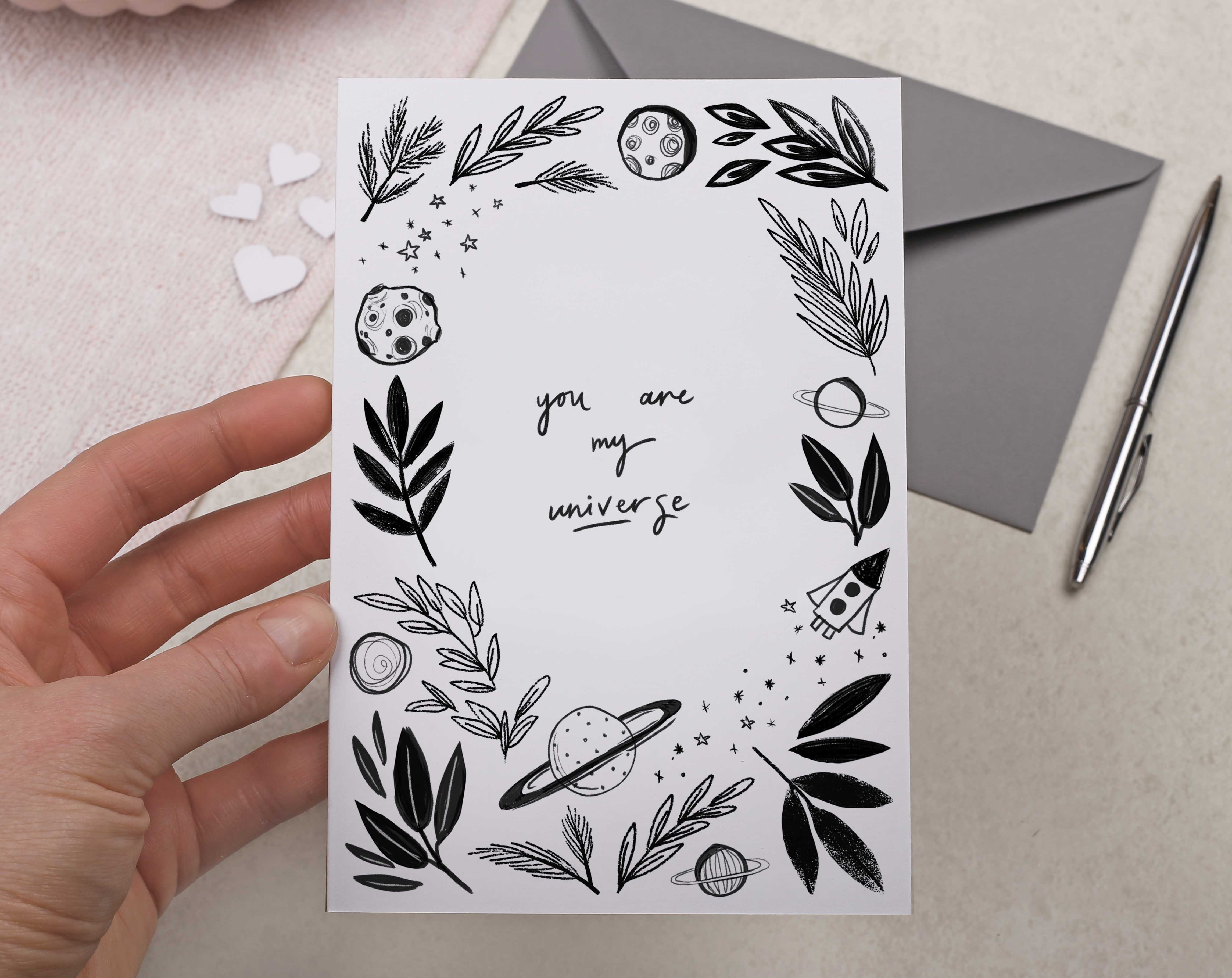 My Universe Valentine Card. Greeting & Note Cards designed by Making Meadows