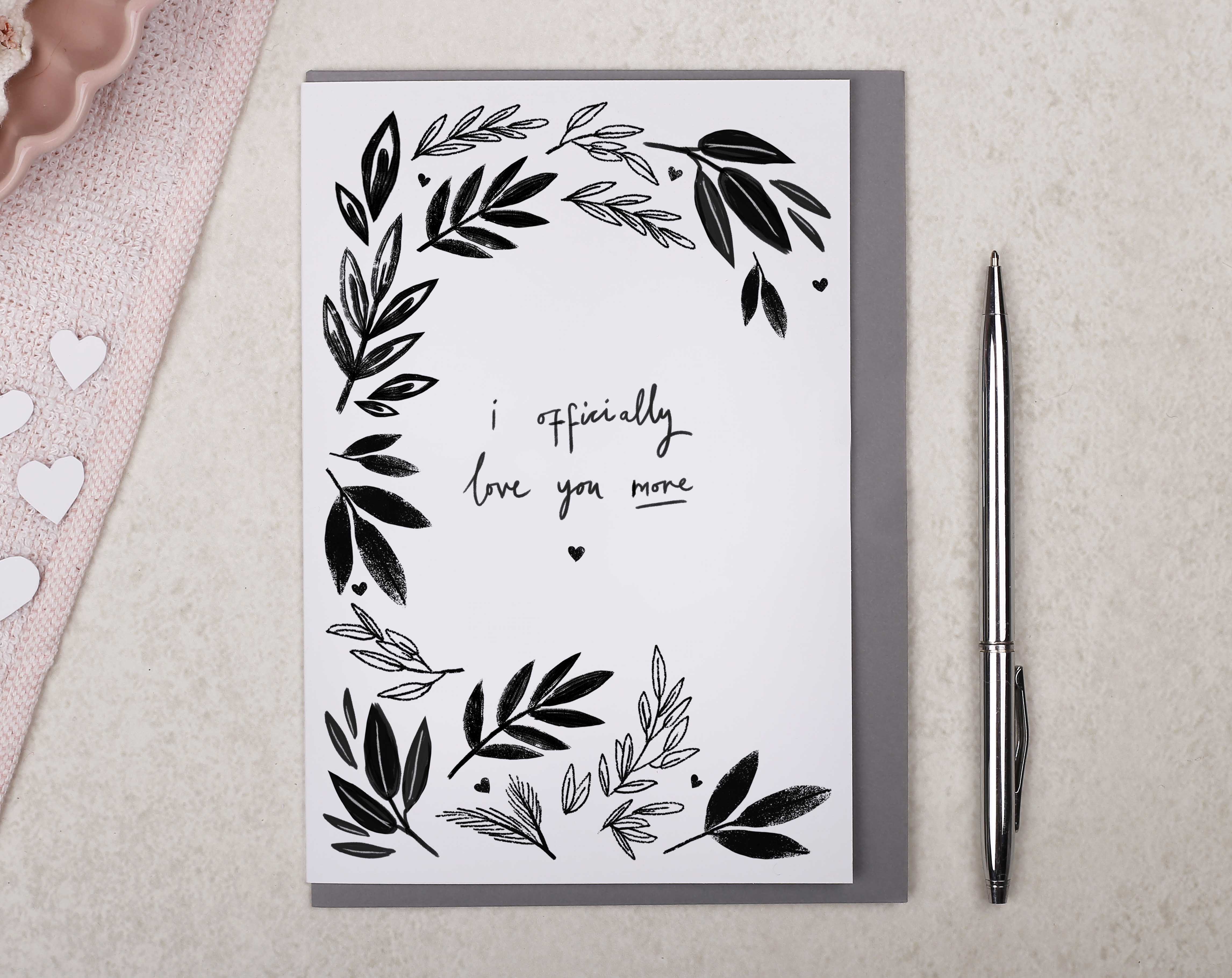 Officially Love you More Valentine Card. Greeting & Note Cards designed by Making Meadows