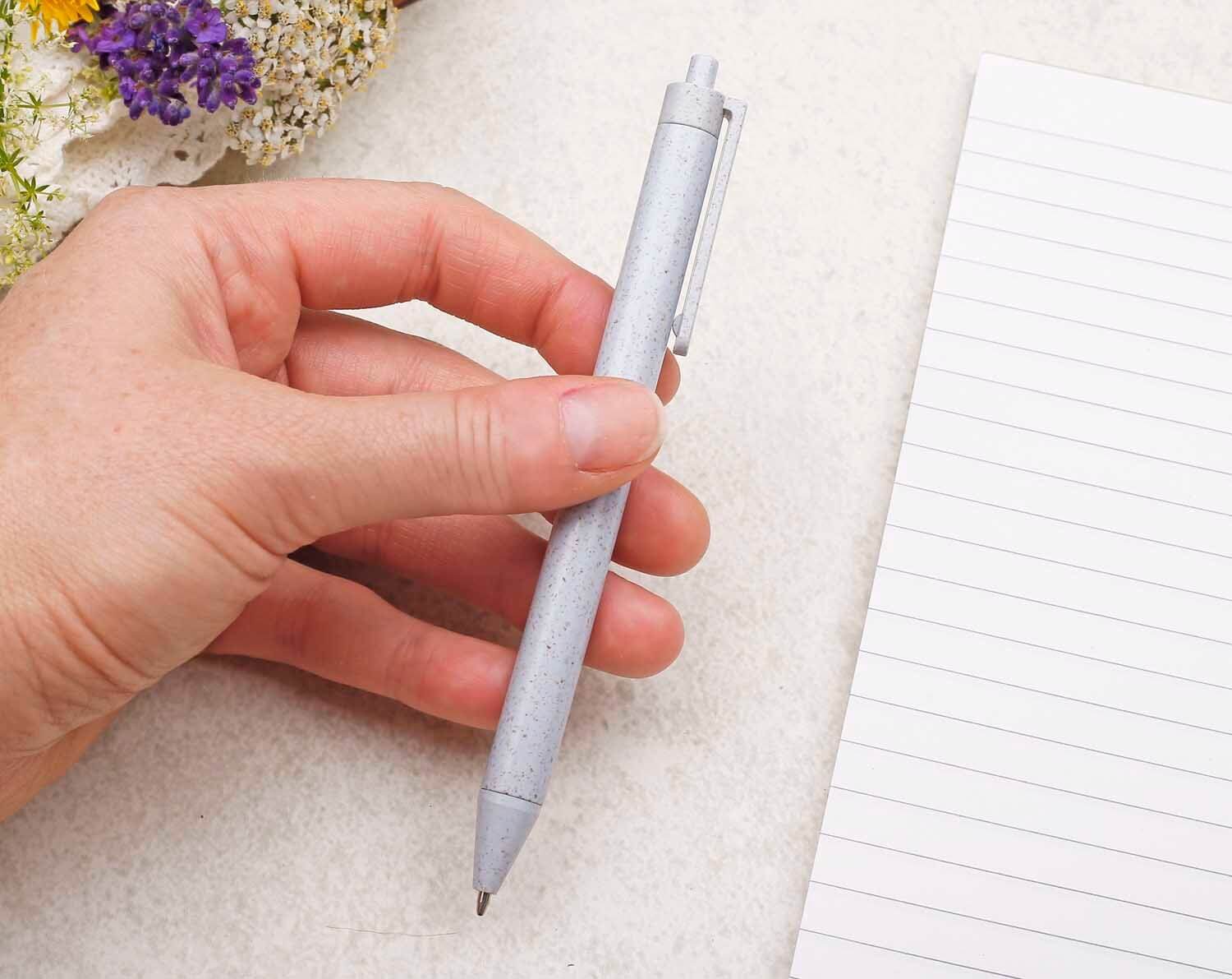 Pastel Blue Eco Friendly, Wheat Straw Pen. Pens designed by Making Meadows