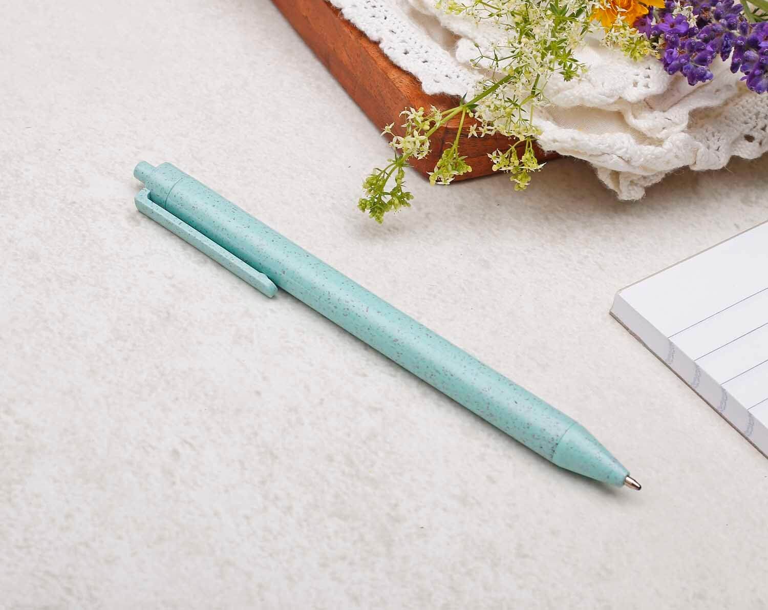 Pastel Green Eco Friendly, Wheat Straw Pen. Pens designed by Making Meadows
