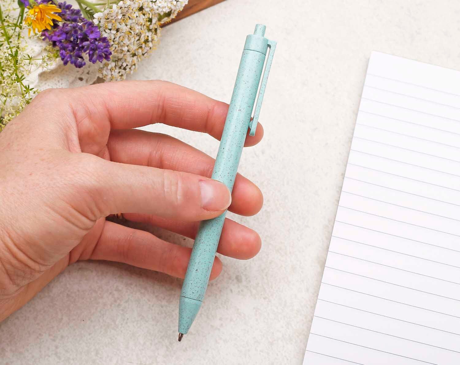 Pastel Green Eco Friendly, Wheat Straw Pen. Pens designed by Making Meadows