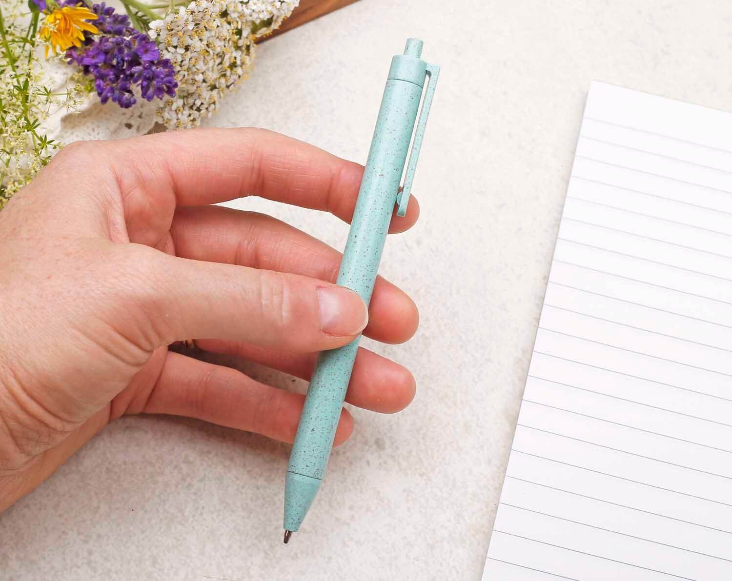 Pastel Green Eco Friendly, Wheat Straw Pen. Pens designed by Making Meadows