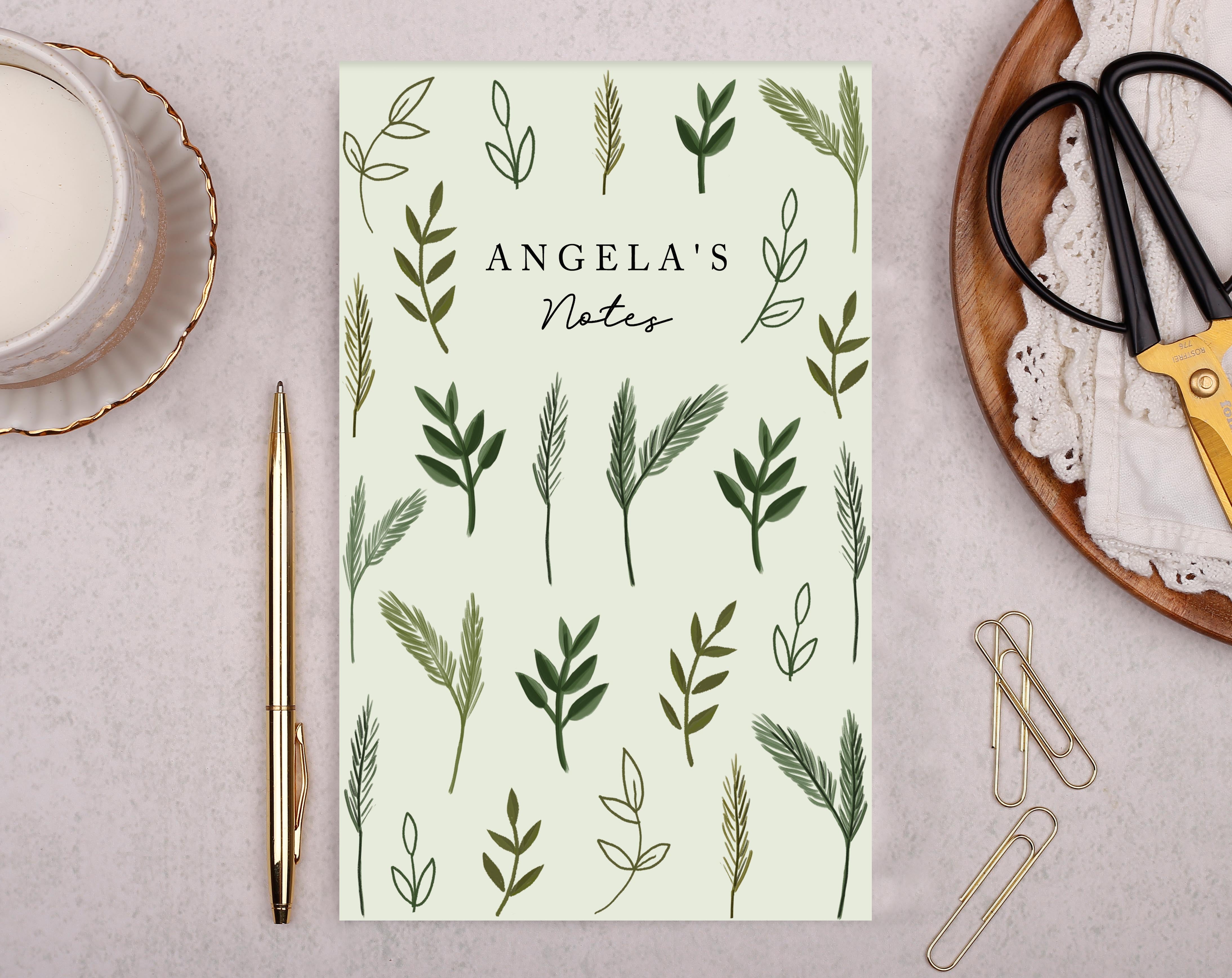 Personalised Botanical Notebook. Notebooks & Notepads designed by Making Meadows
