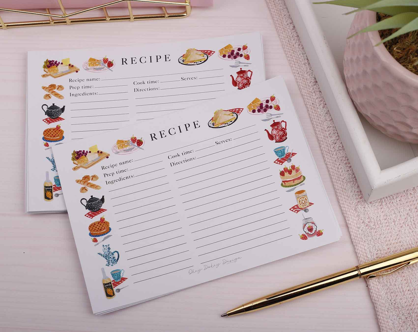 Picnic Food Recipe Cards. Recipe Card Boxes designed by Making Meadows