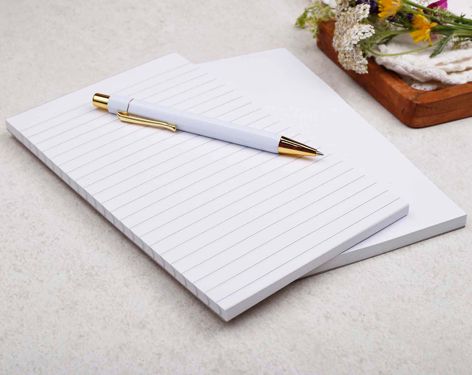 Plain Notepad With Tear Off Pages. Notepads designed by Making Meadows