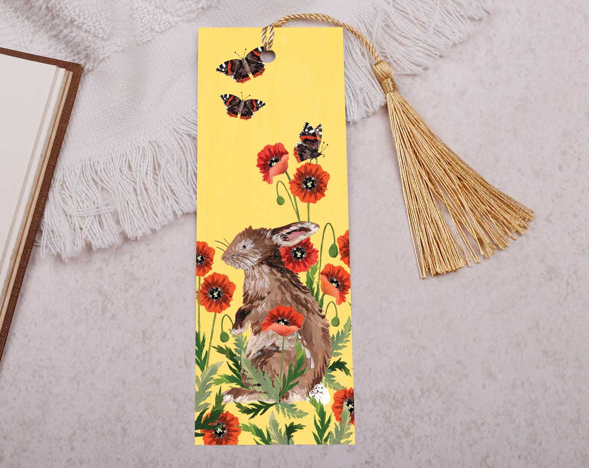 Rabbit Bookmark With Tassel. Bookmarks designed by Making Meadows