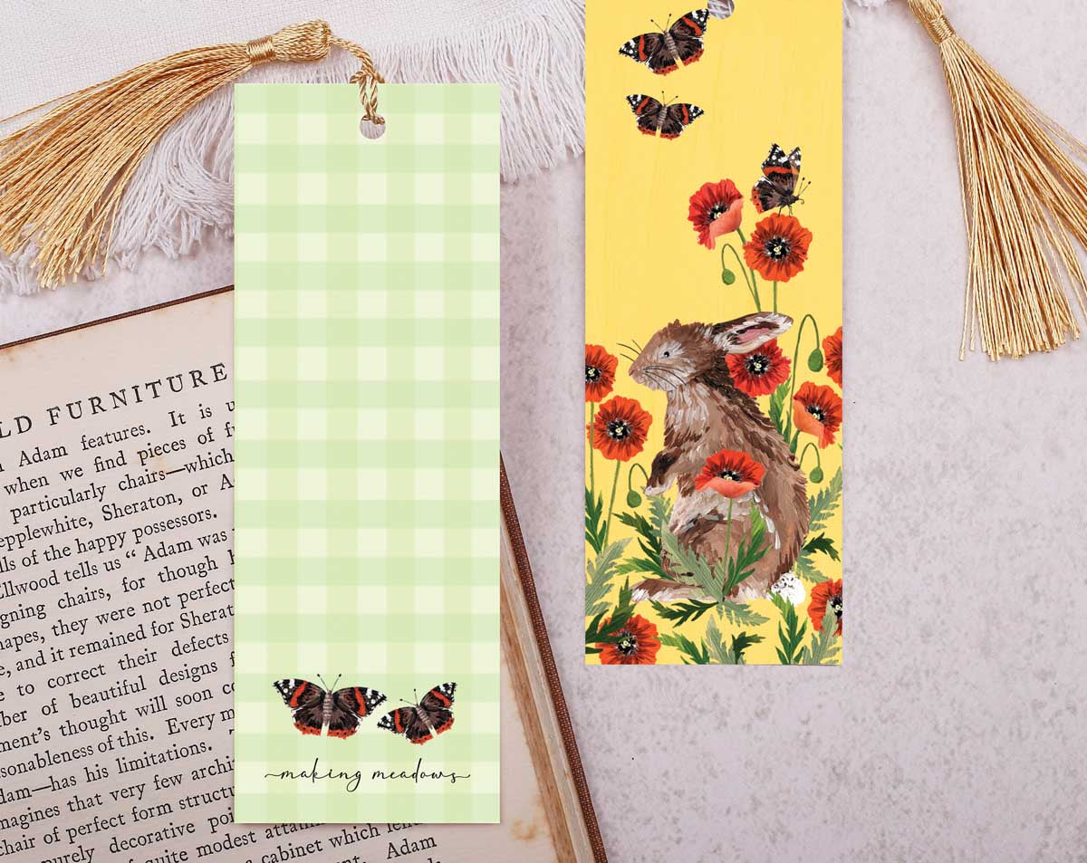 Rabbit Bookmark With Tassel. Bookmarks designed by Making Meadows