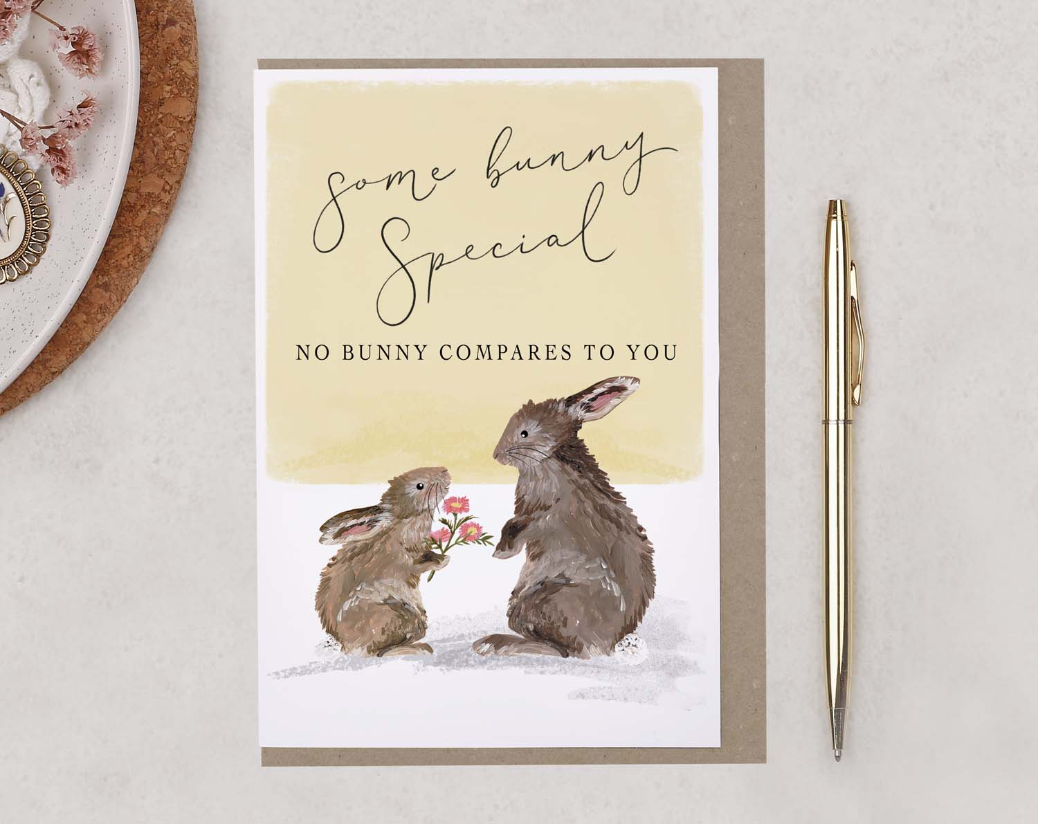 Rabbit Happy Easter Card For Some Bunny Special. Greeting & Note Cards designed by Making Meadows