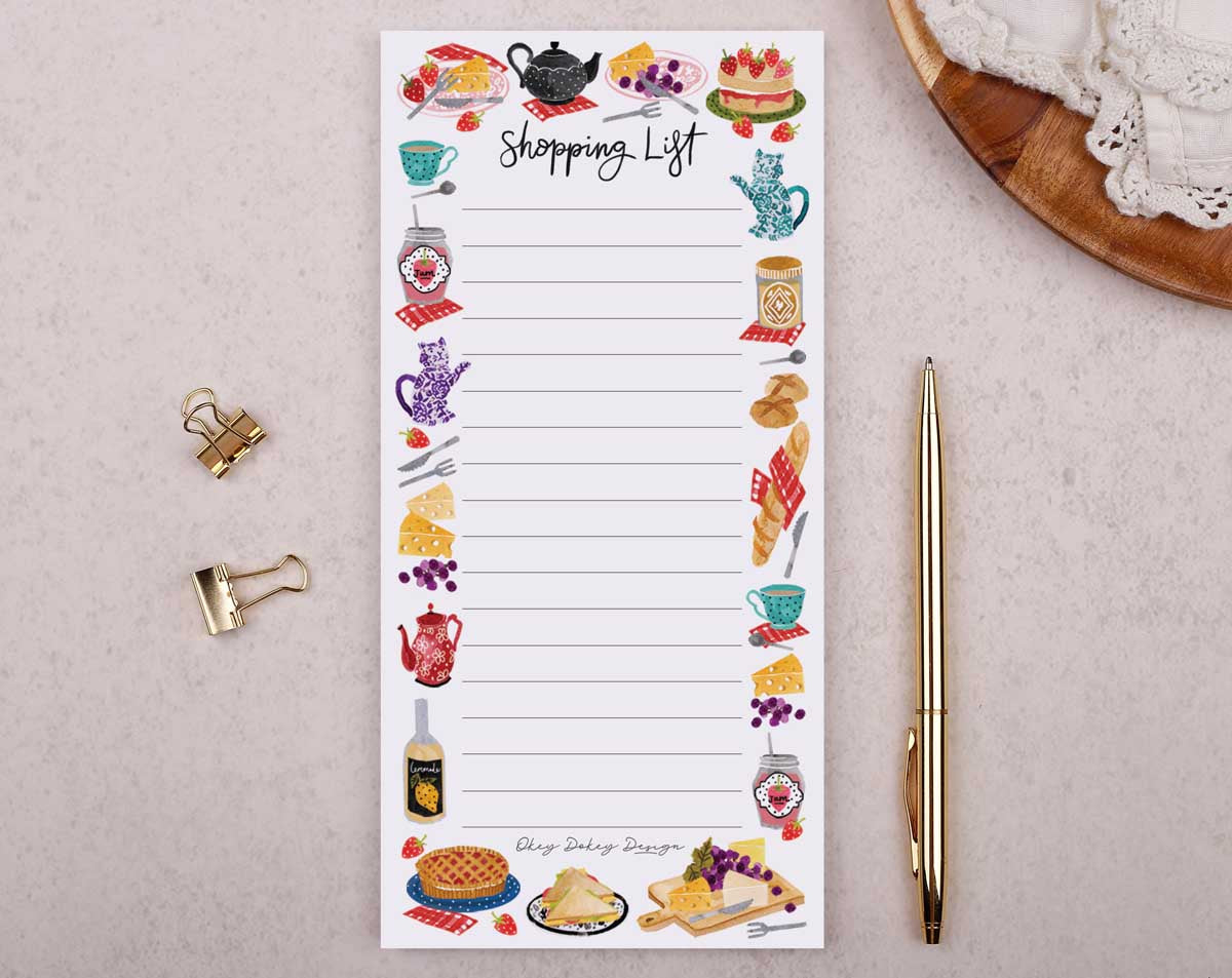 Shopping To Do List Pad. Notebooks & Notepads designed by Making Meadows