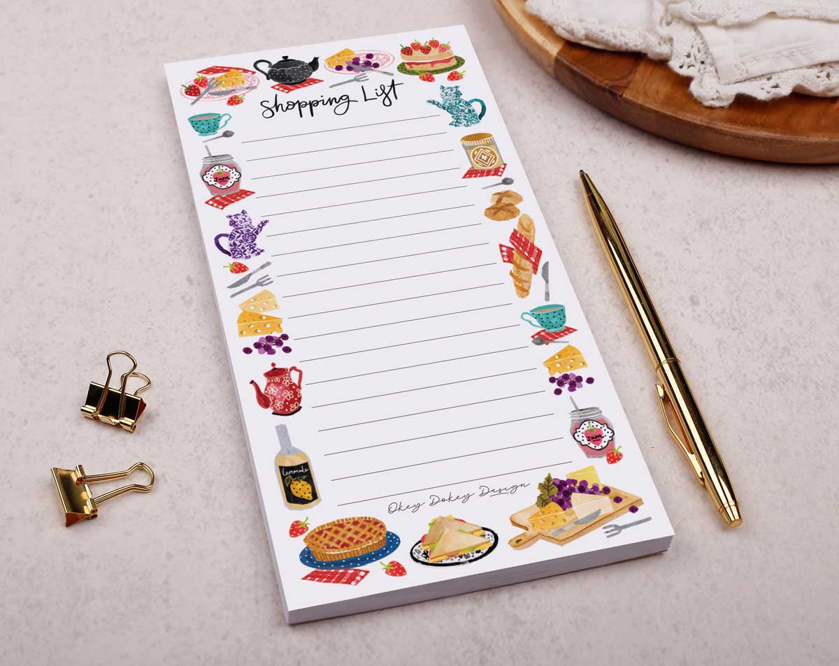 Shopping To Do List Pad. Notebooks & Notepads designed by Making Meadows