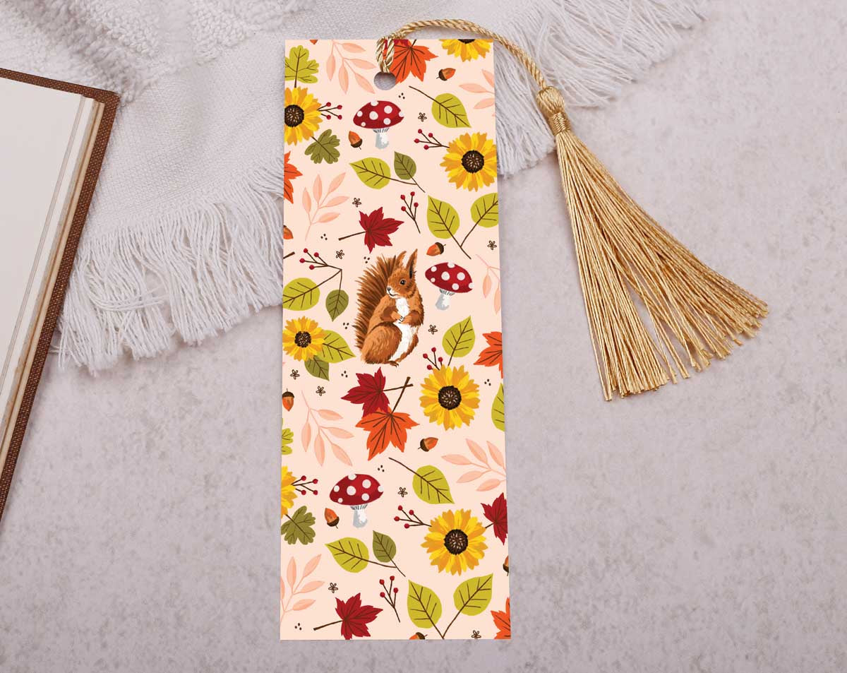 Squirrel Bookmark With Tassel. Bookmarks designed by Making Meadows