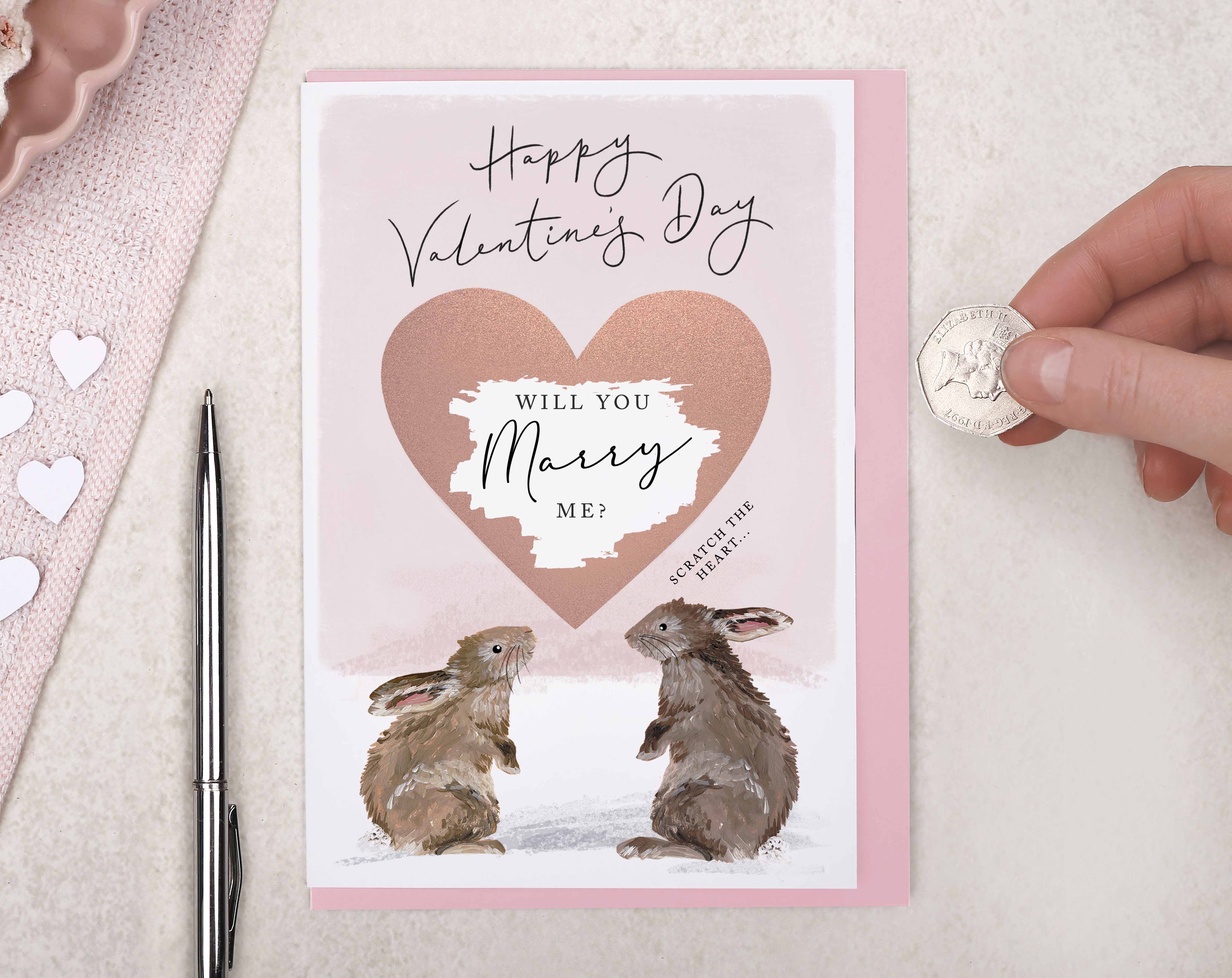 Valentine's Day Will You Marry Me Card. Greeting & Note Cards designed by Making Meadows