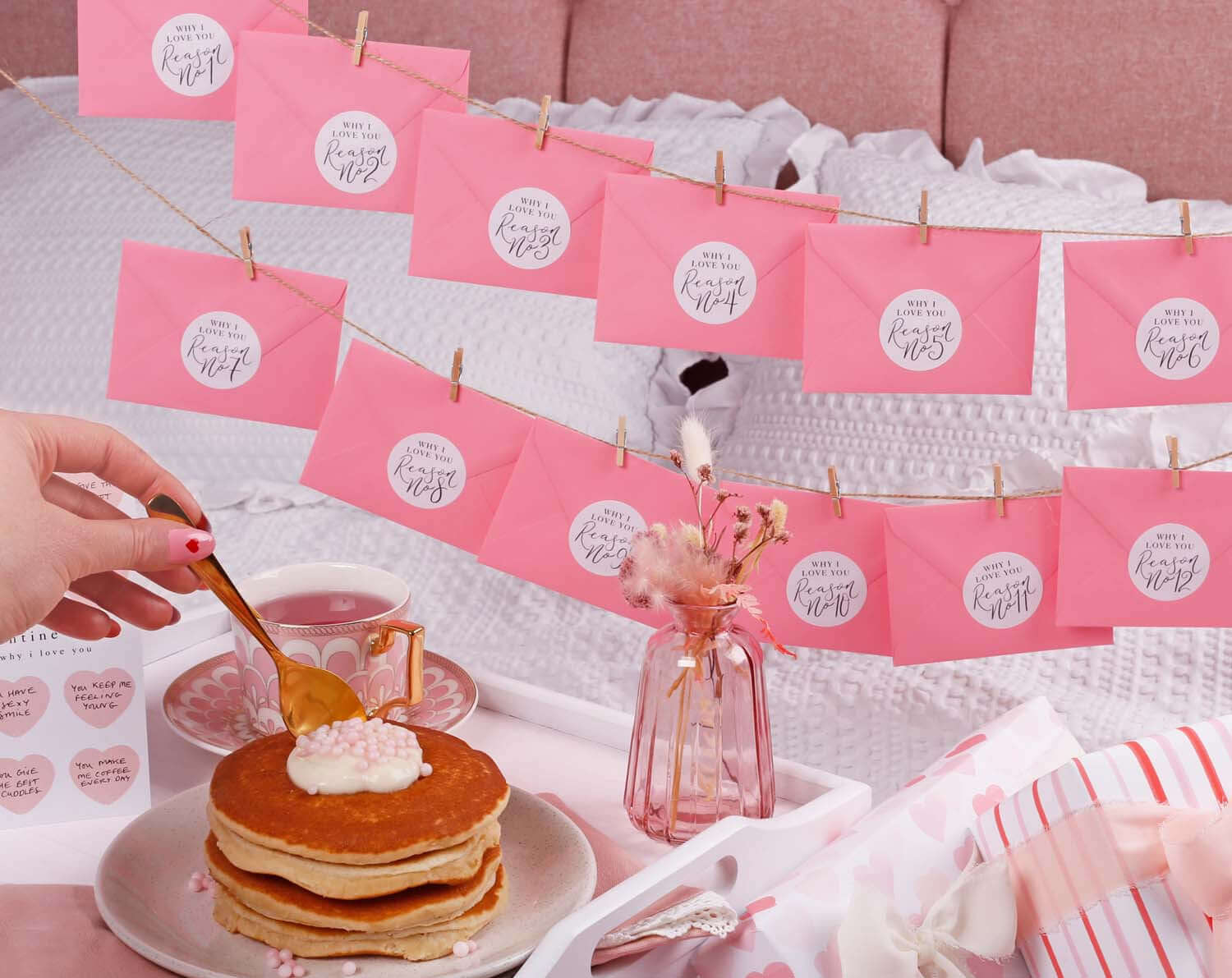 12 Reasons Why I Love You Mini Envelopes. Stationery designed by Making Meadows