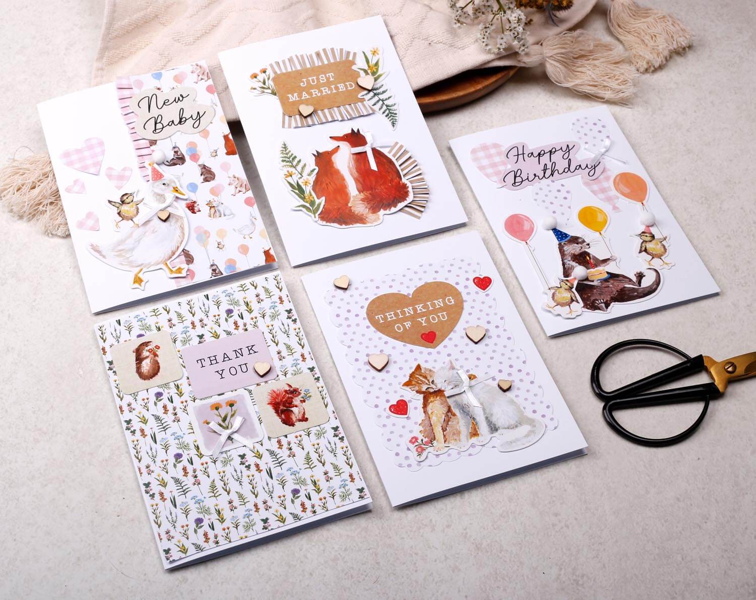 Animal Make Your Own Greeting Card Kit. Craft Kits designed by Making Meadows