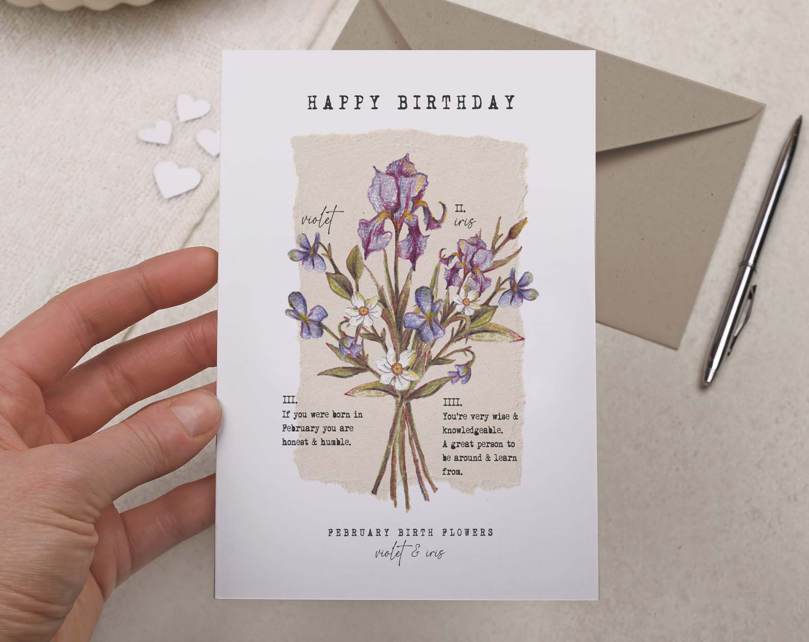 Birth Month February Birthday Card