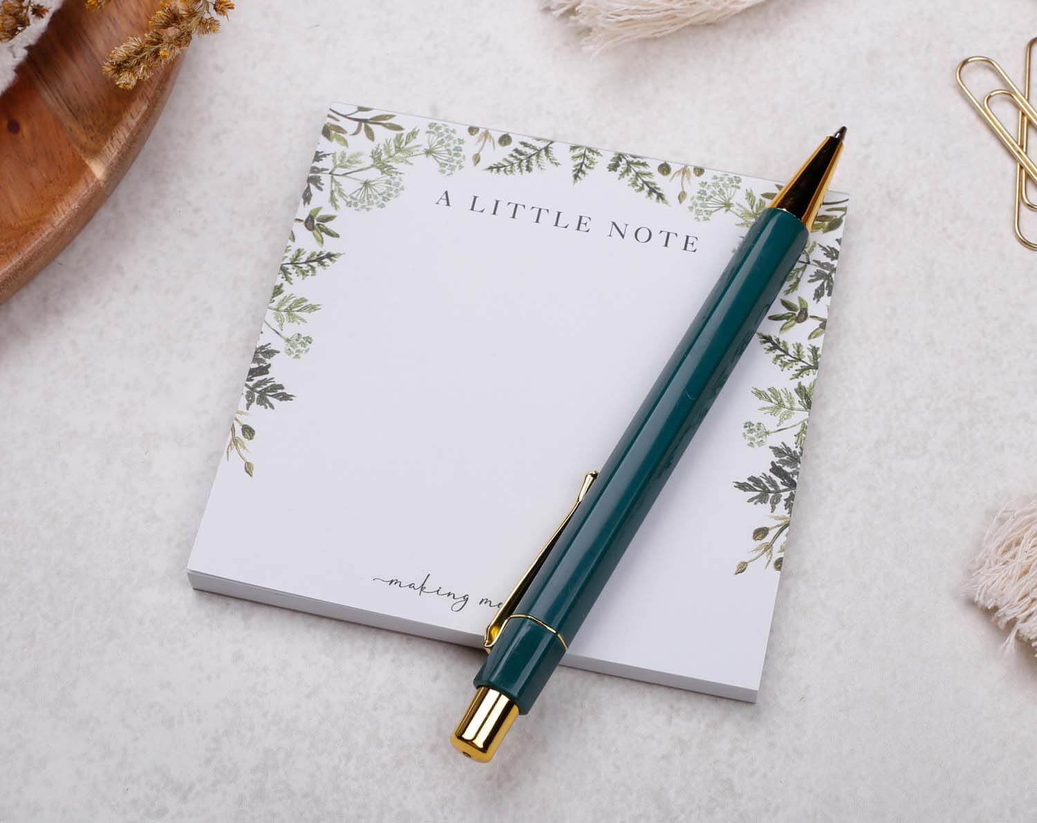Botanical Memo Pad Block. Memo Pads designed by Making Meadows