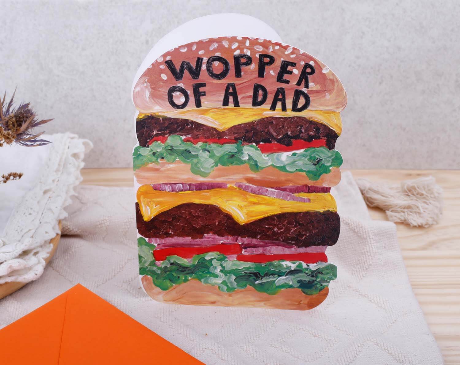 Burger Father's Day Card