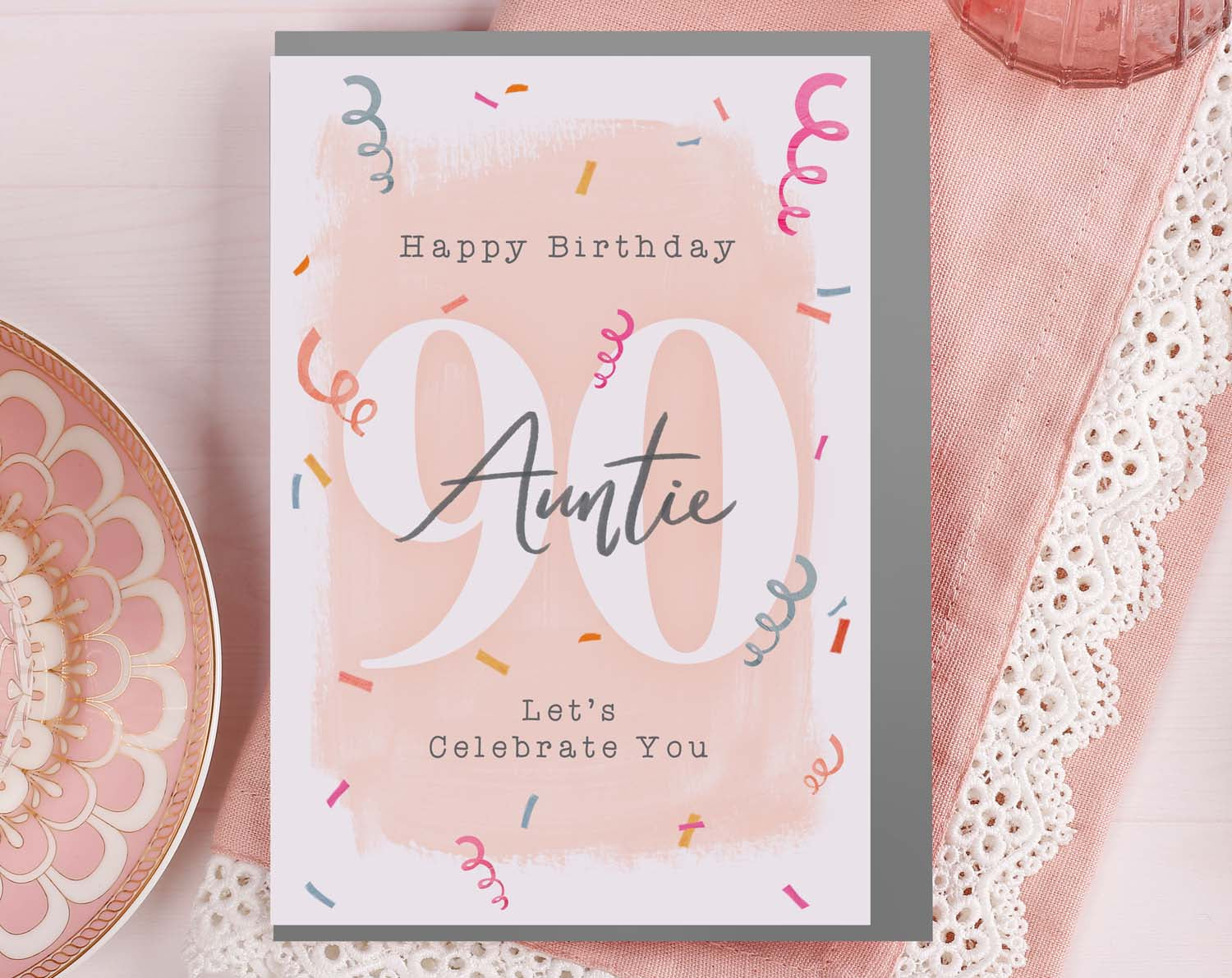 Auntie 90th Birthday Card