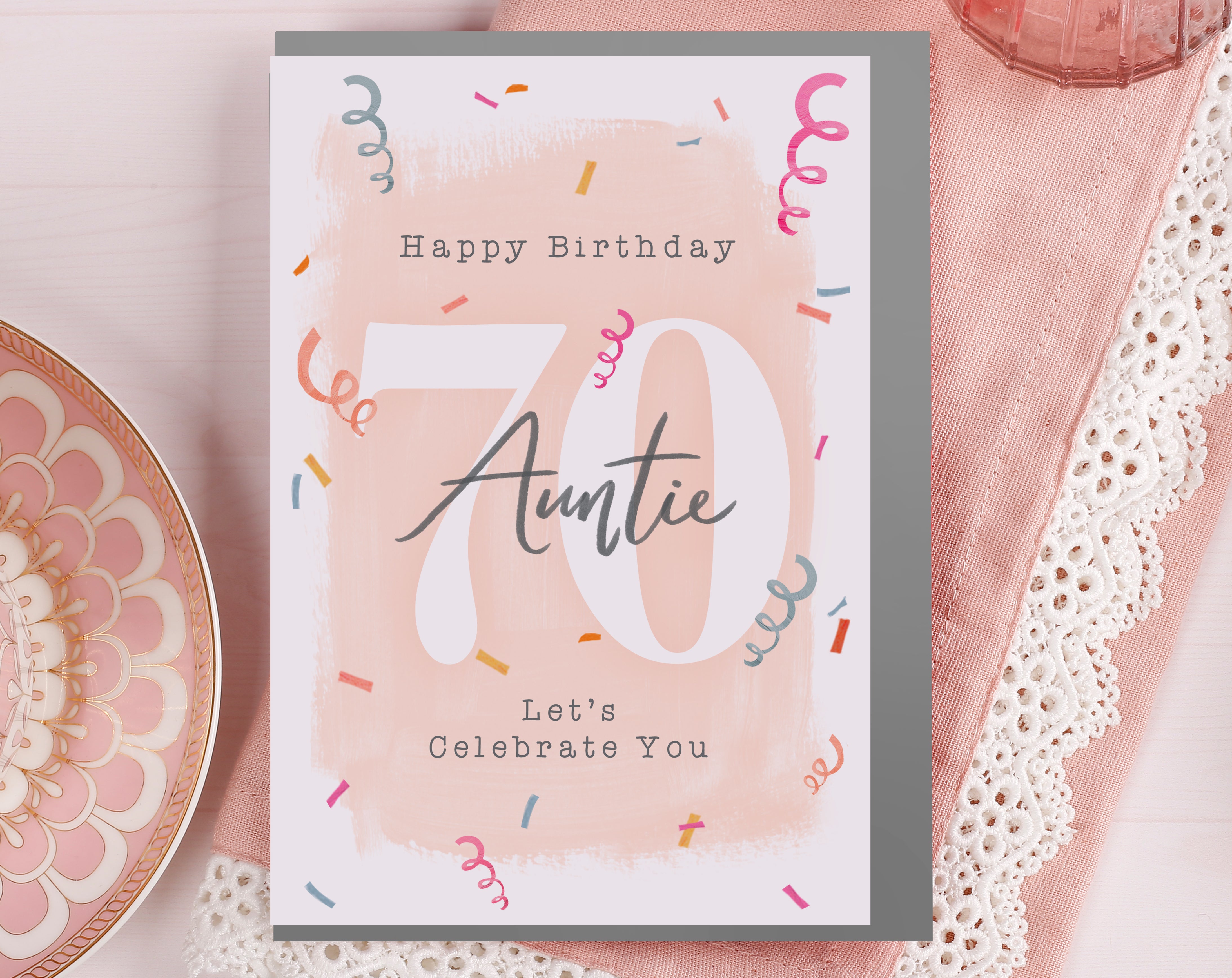 Auntie 70th Birthday Card