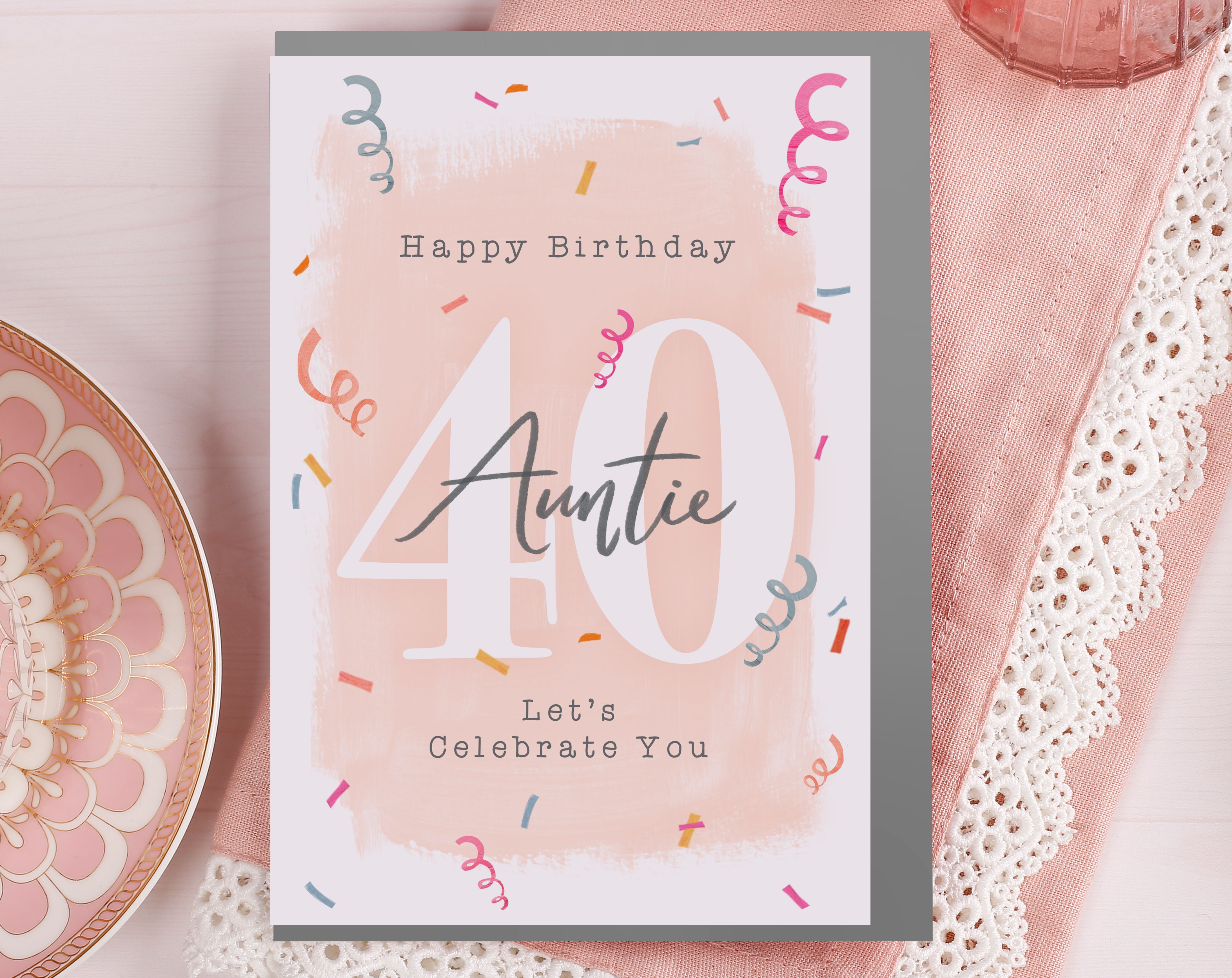 Auntie 40th Birthday Card