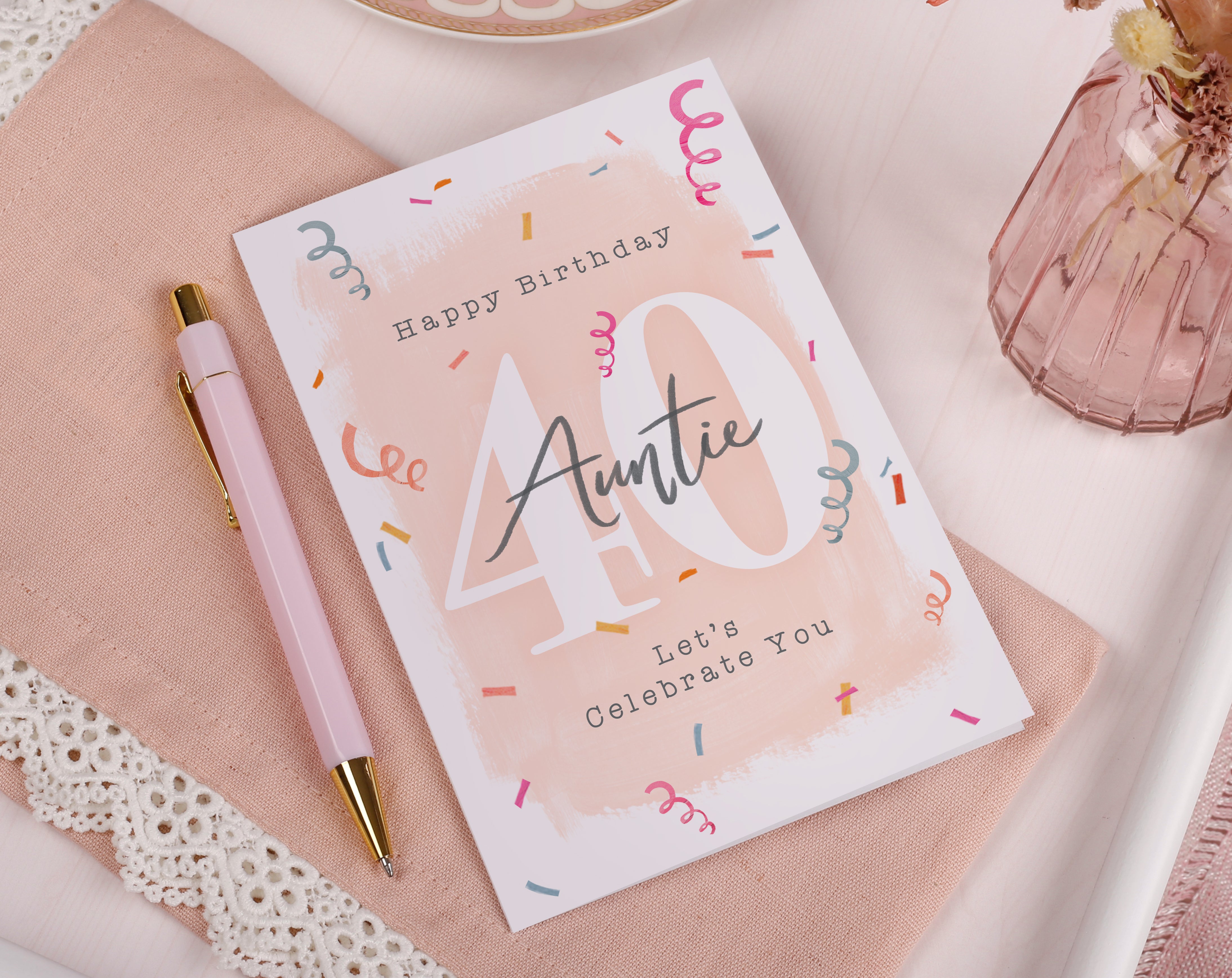 Auntie 40th Birthday Card