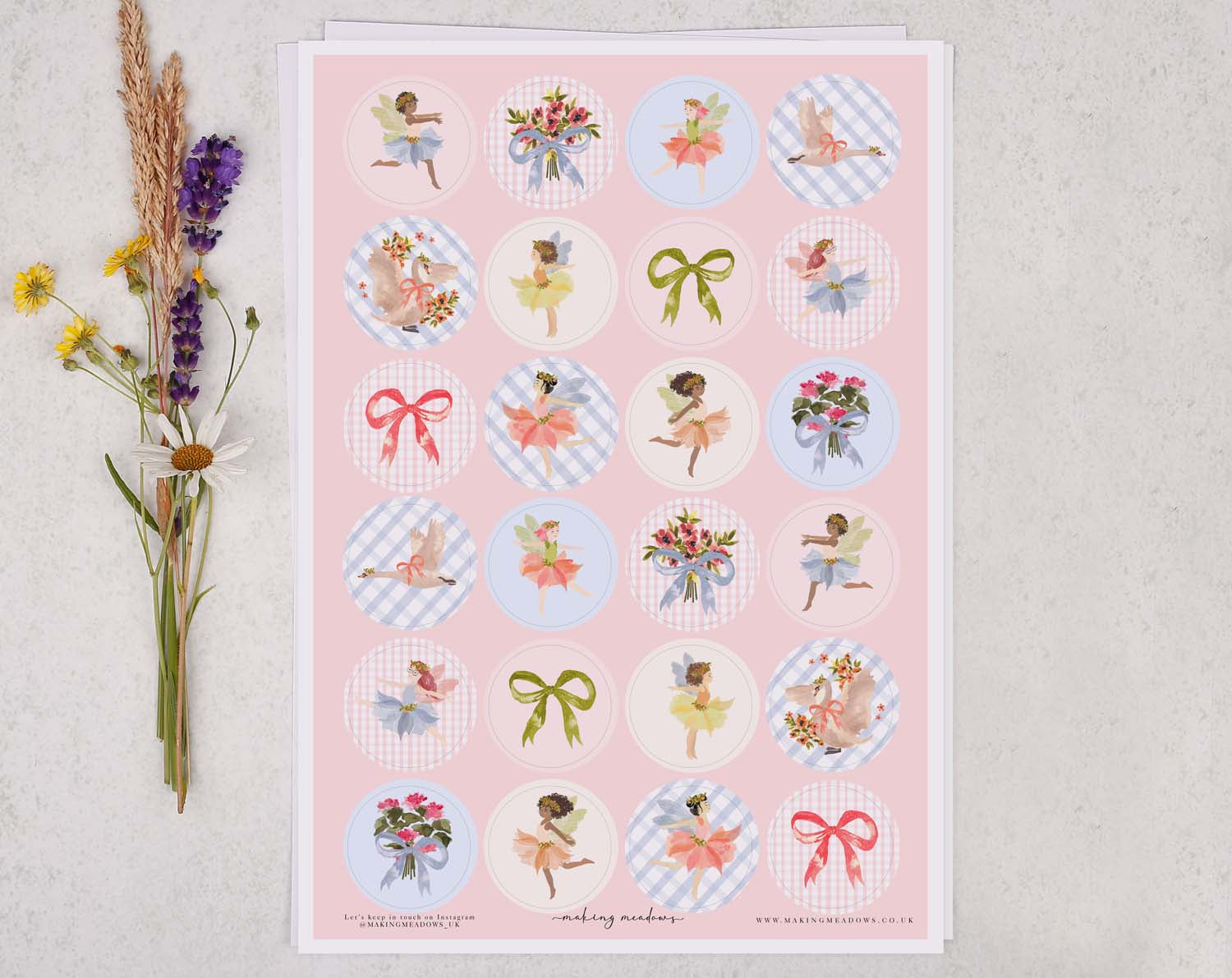 Fairy Sticker Sheet designed by Making Meadows