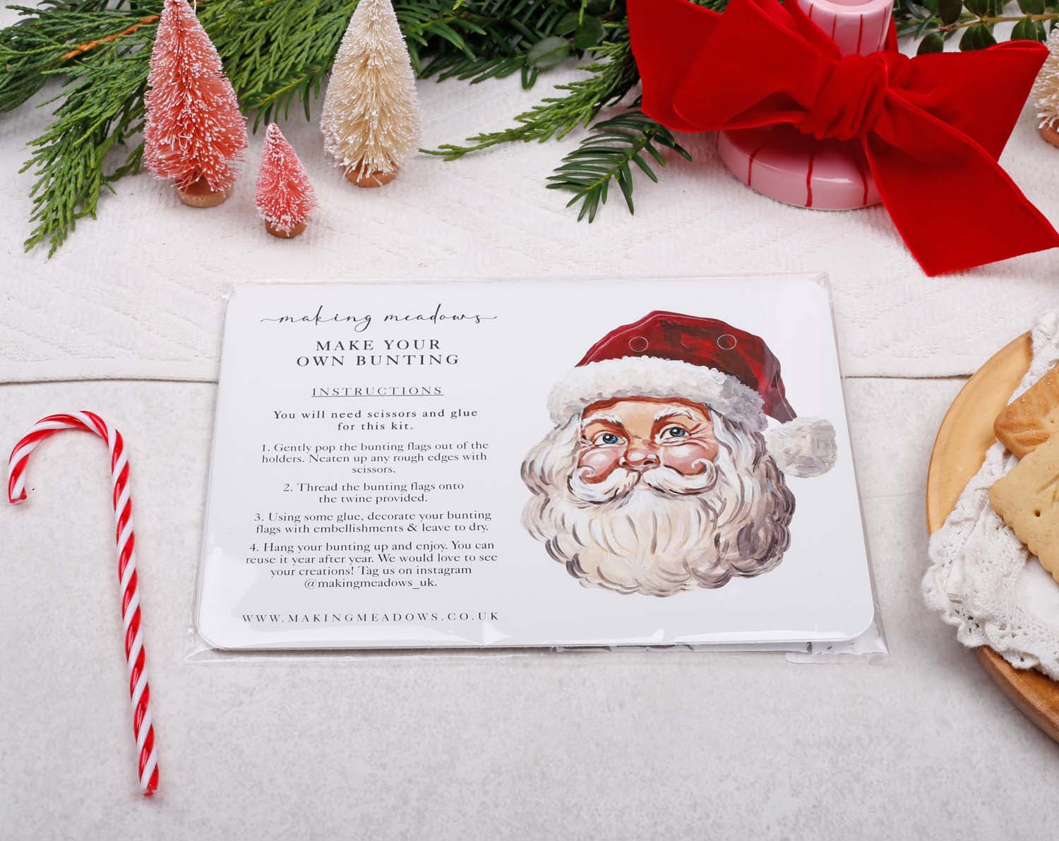 Santa Christmas Bunting designed by Making Meadows