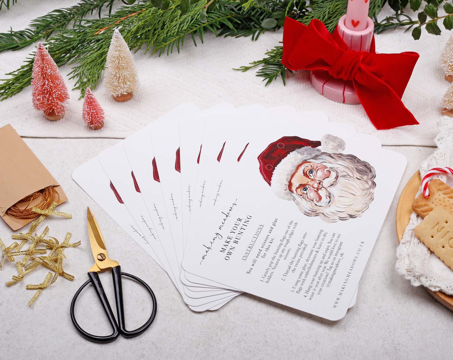 Santa Christmas Bunting designed by Making Meadows