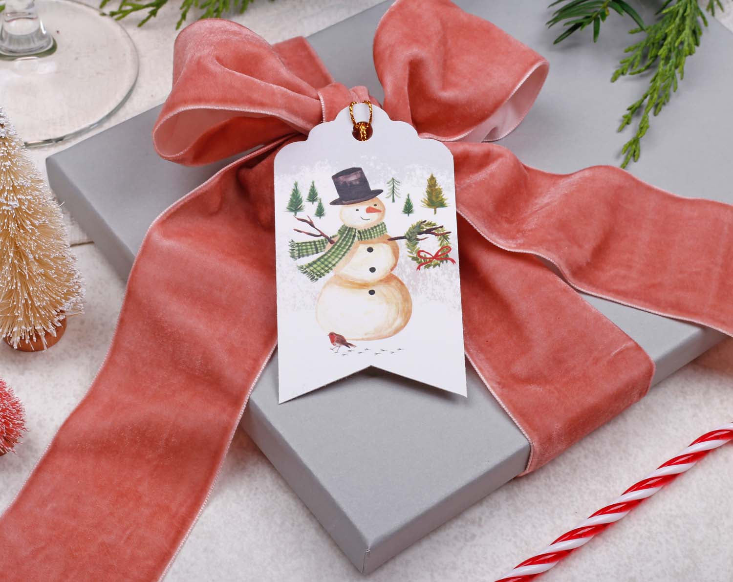 Snowman Christmas Gift Tags designed by Making Meadows