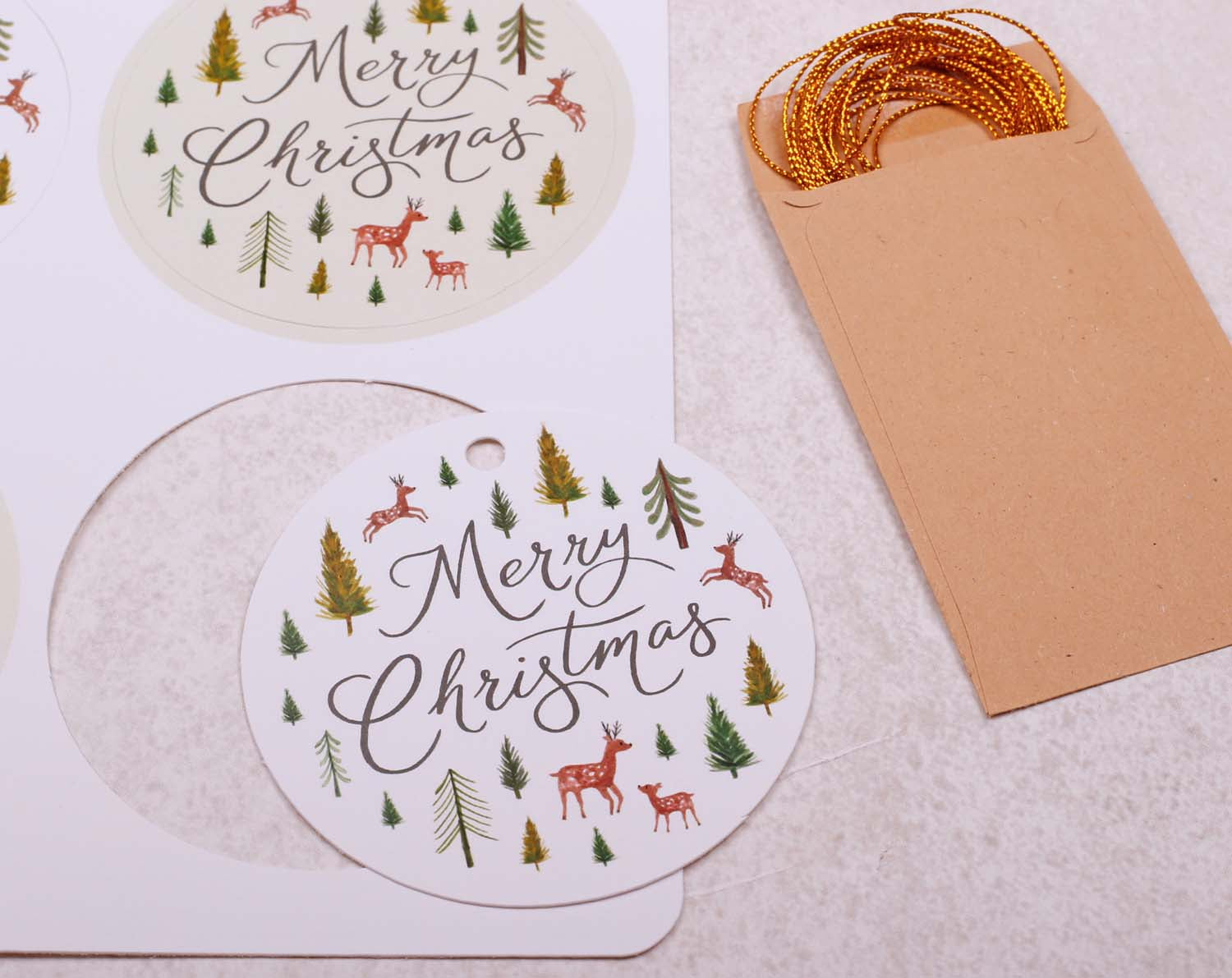Rustic Christmas Gift Tags designed by Making Meadows