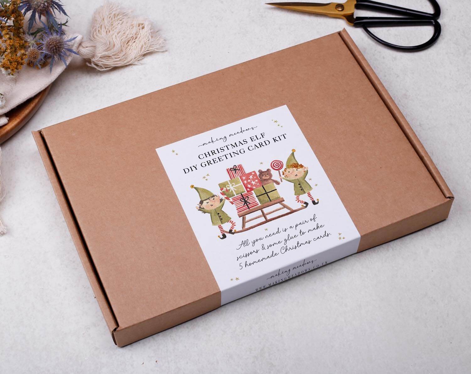 Christmas Make Your Own Greeting Card Kit. Craft Kits designed by Making Meadows