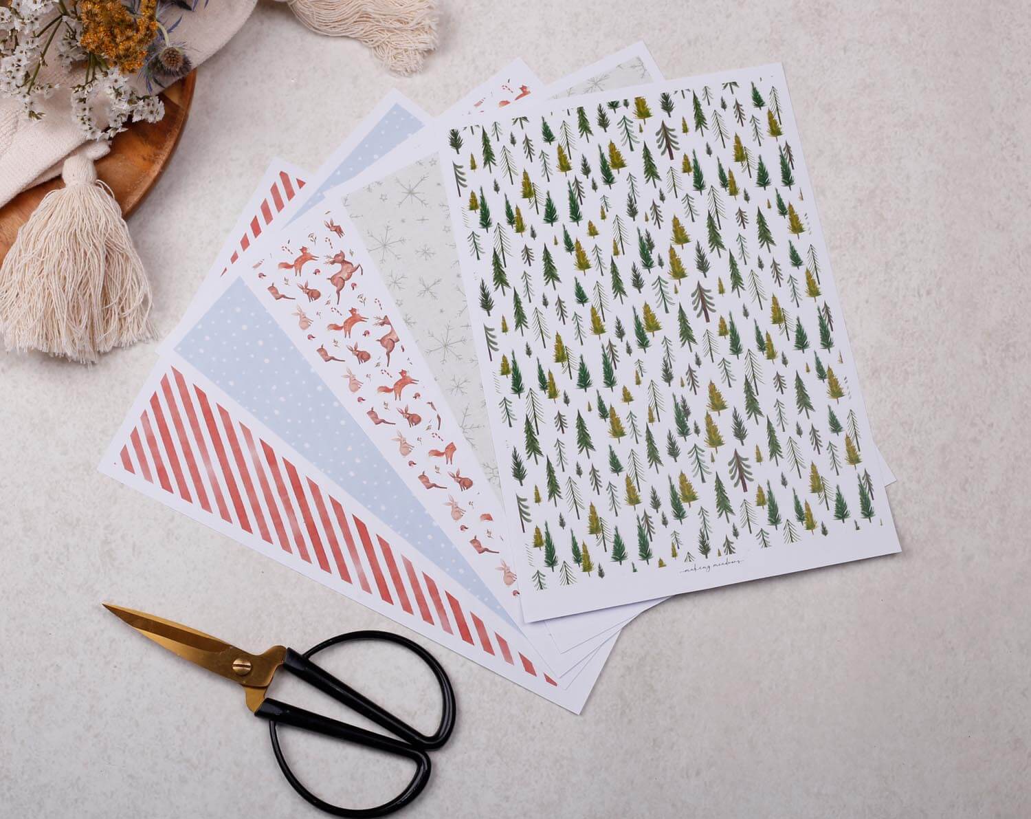 Christmas Make Your Own Greeting Card Kit. Craft Kits designed by Making Meadows