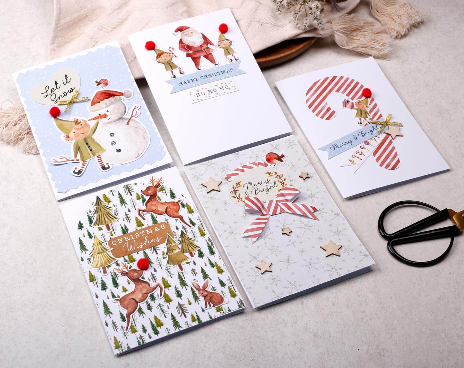 Christmas Make Your Own Greeting Card Kit. Craft Kits designed by Making Meadows
