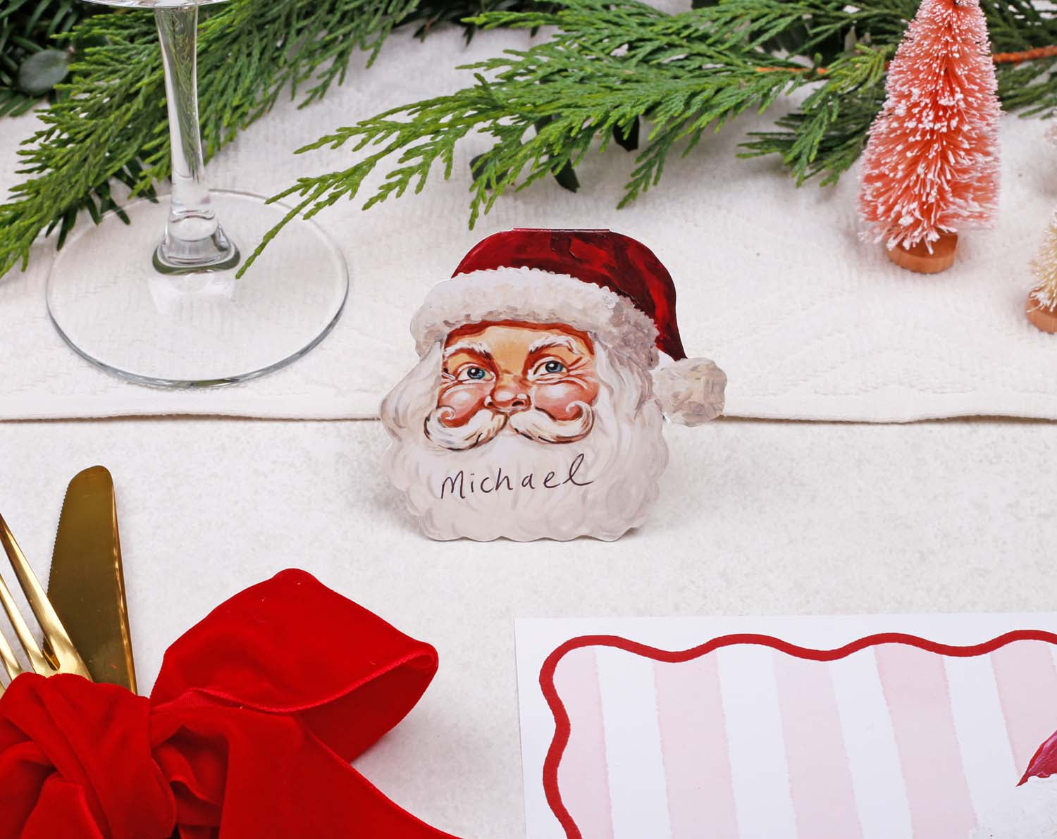 Santa Christmas Place Card designed by Making Meadows