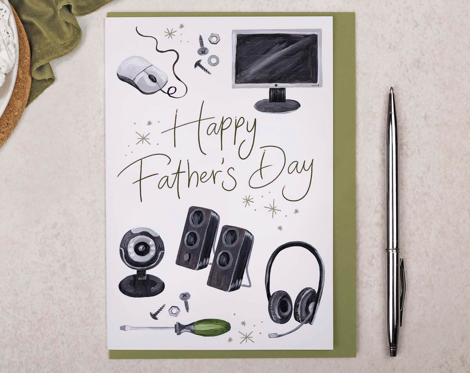 Computer Programming Father's Day Card. Greeting & Note Cards designed by Making Meadows