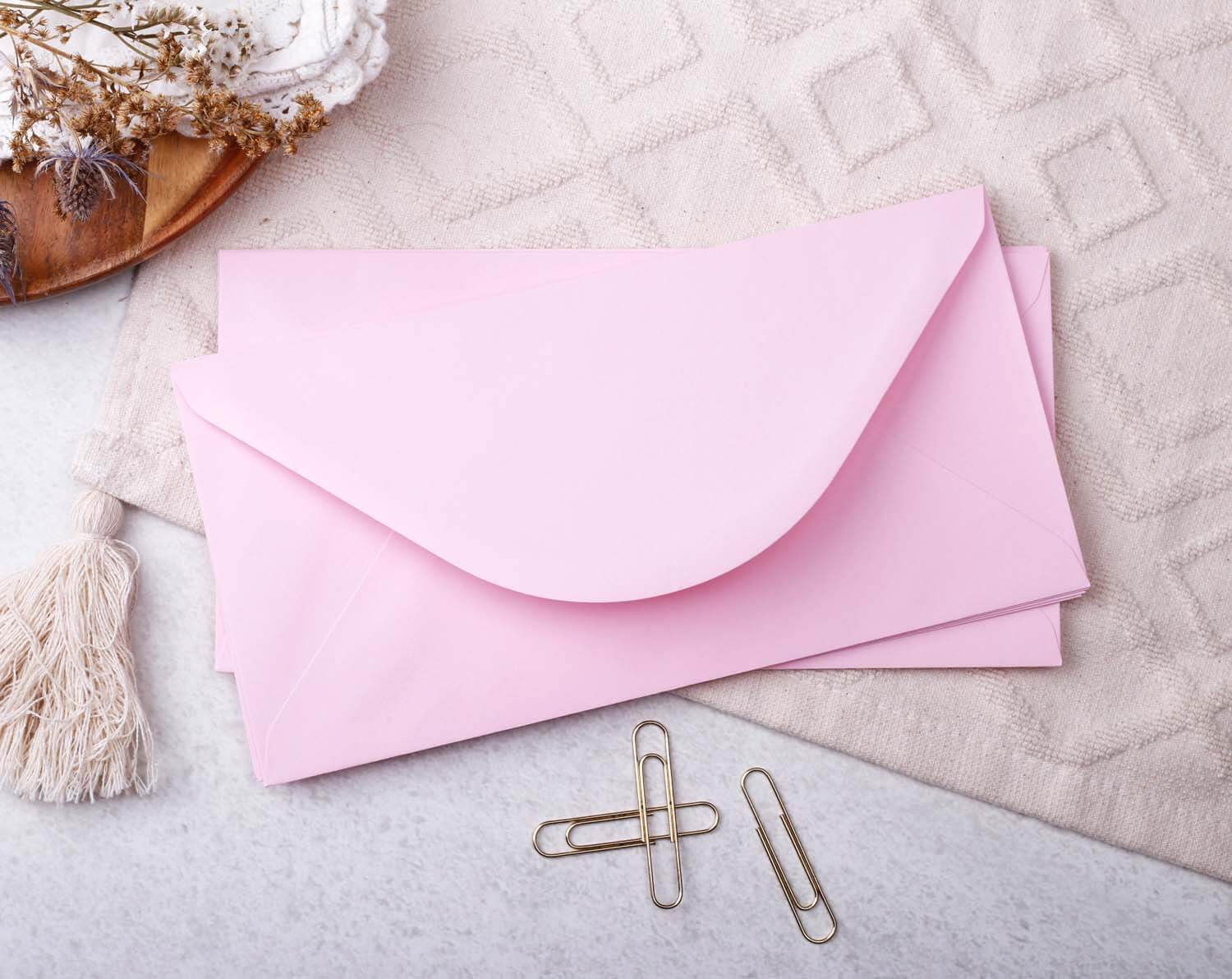 DL Light Pink Envelopes