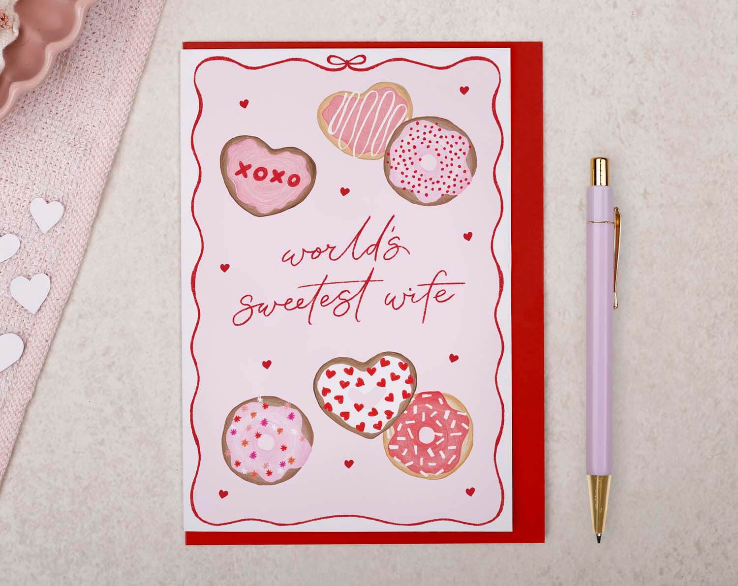 Doughnut Valentines Card For Wife