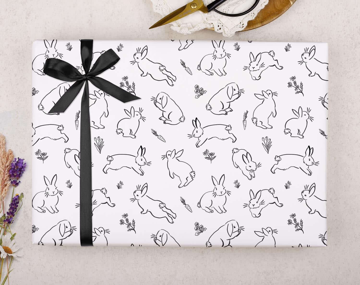 Easter Bunny Wrapping Paper. Wrapping Paper designed by Making Meadows