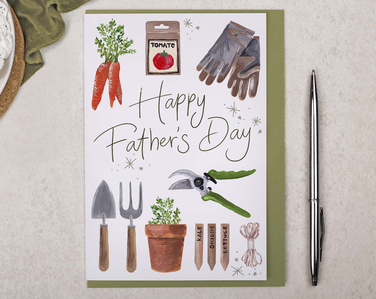 Vegetable Patch Father's Day Card