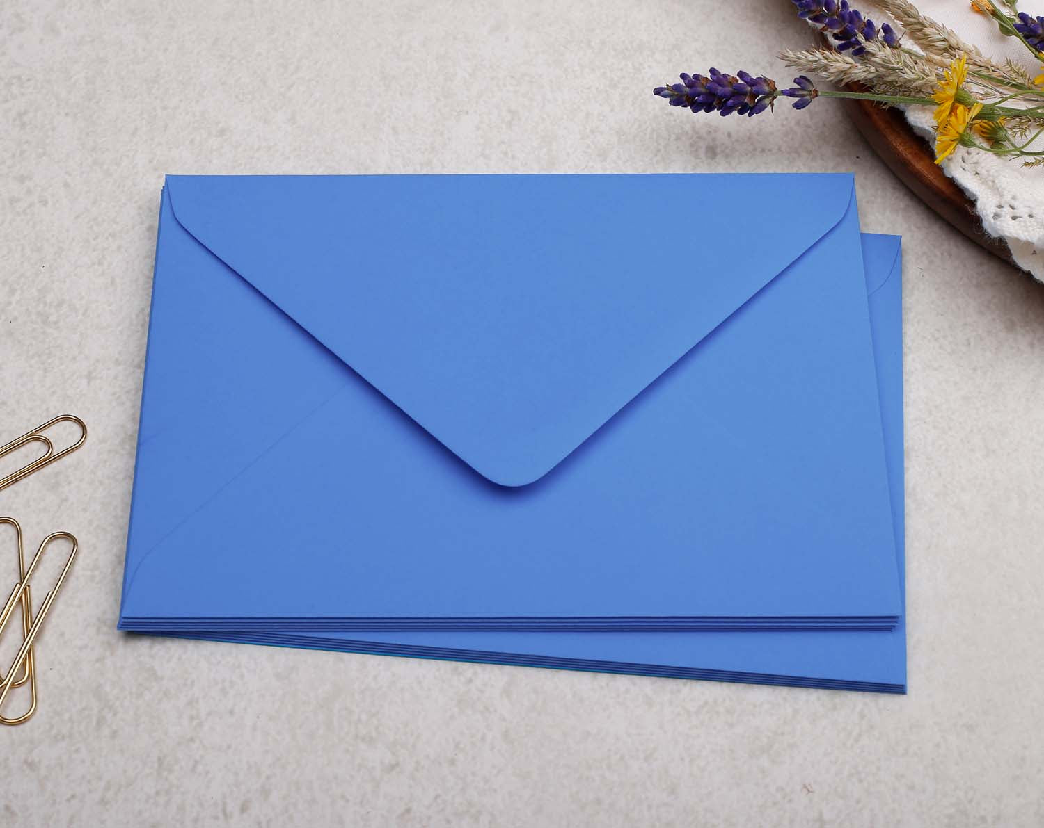 Blue Floral Personalised Notecard