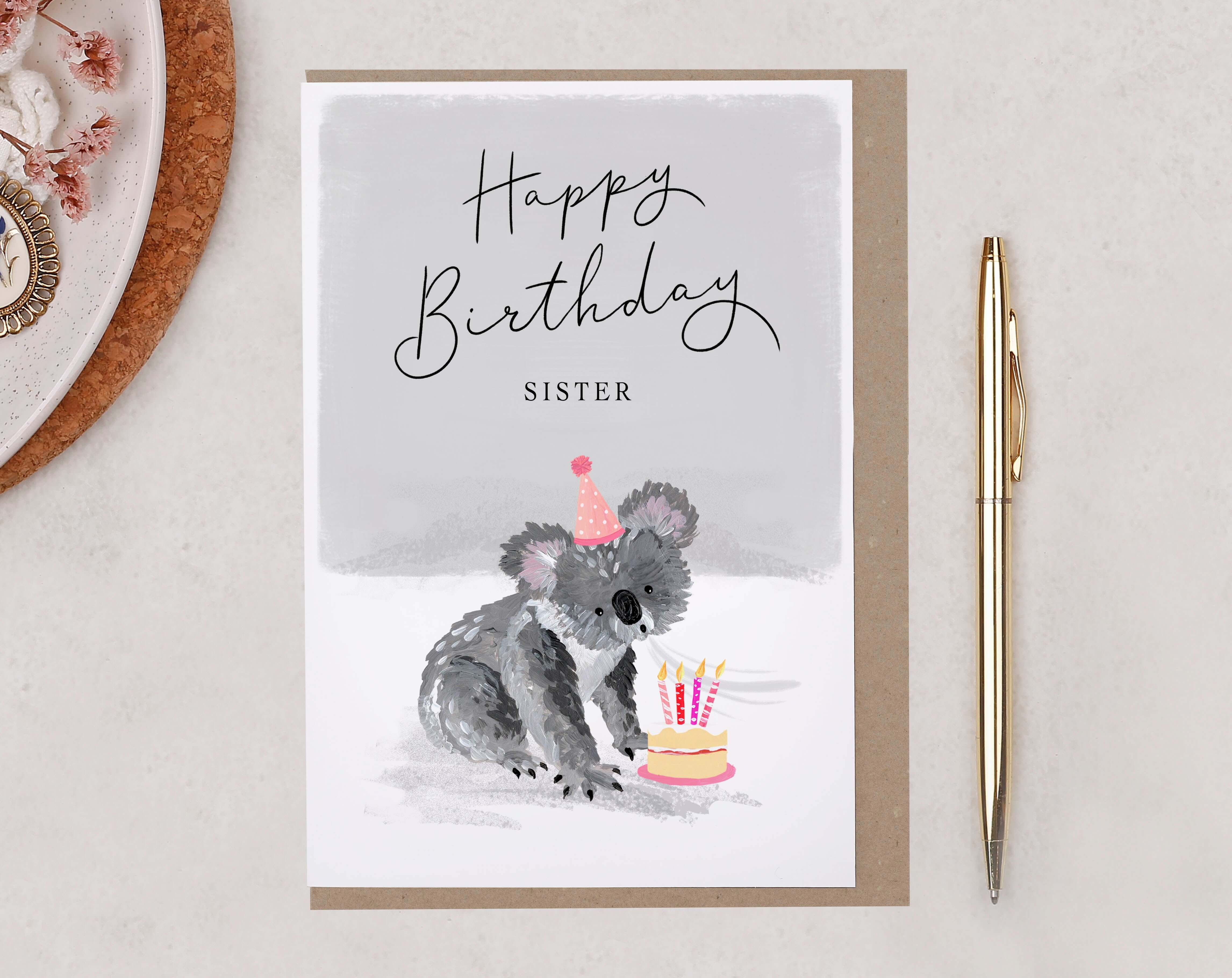Sister Happy Birthday Card. Greeting & Note Cards designed by Making Meadows
